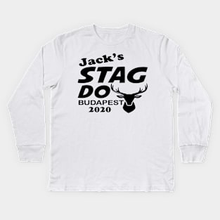 jack's stag do budapest Kids Long Sleeve T-Shirt